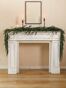 1pc 190cm Two-branch Pine Needle Artificial Rattan, Suitable For Christmas Decorations, Window, Party Decoration, Candle Holder, Home Decor, Wardrobe Desktop Centerpiece Decoration - Green - View 11