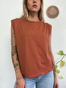 Aveloz Women T-Shirts - 鏽棕色 - 查看 3