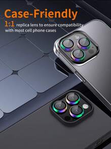 3pcs Apple Anti-Fingerprint Camera Lens Protector Film Compatible With IPhone 16E 16 Pro Max/16 Pro/16/16 Plus/15 Pro Max/15 Pro/15/15 Plus/14 Pro Max/14/14 Pro/14 Plus/13 Pro Max/13/12/11 Gift For Birthday, Family, Friends Alloy Metal With Tempered Glass Full Cover, Lens Protector, Phone Accessories Waterproof Shockproof Anti-Fall Anti-Fall Scratch Resistant
