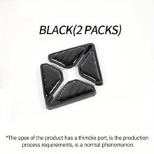 2入組黑色碳纖維風格車門邊緣防護防撞反光貼紙,車門保護器,車身裝飾 - 黑色 - 查看 2