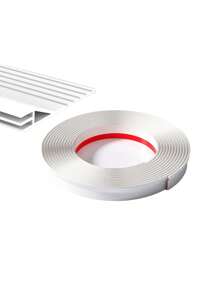 1pc 2m Three-layer Sealing Windproof Strip For Sliding Window, Plastic Steel Window Gap Sealing Sill, Weatherproofing Soundproofing Seal Strip - White - View 1