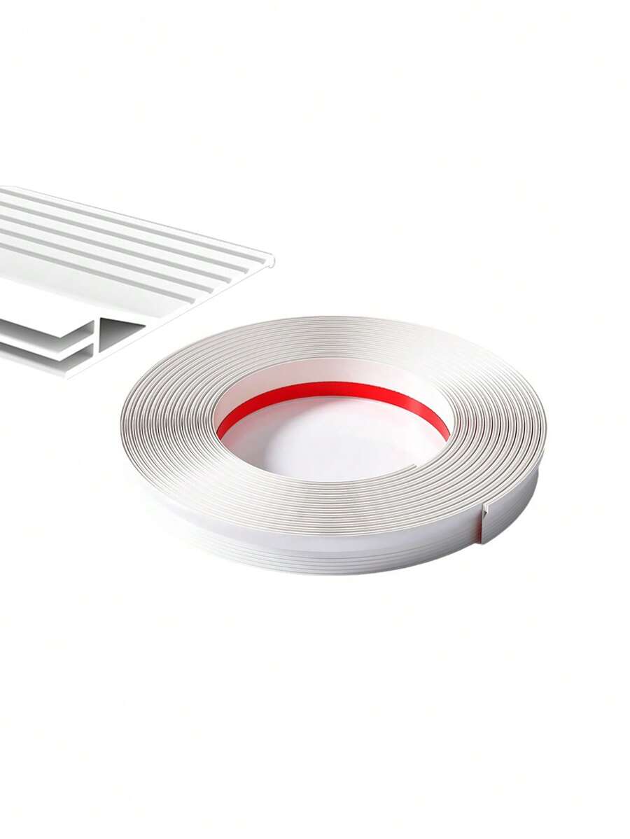 1pc 2m Three-layer Sealing Windproof Strip For Sliding Window, Plastic Steel Window Gap Sealing Sill, Weatherproofing Soundproofing Seal Strip - White - View 1