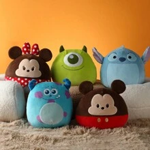 Miniso Disney Pixar Round Cute Plush Toy - Stitched Doll Pillow, Christmas Holiday Gift For Friends(James P.Sullivan) - Royal Blue - View 10