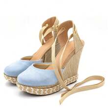 Women Wedges & Flatform - Màu xanh nhạt - Xem 3