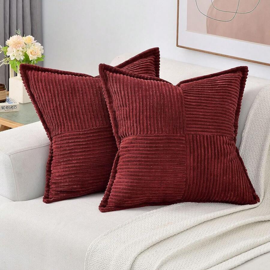 1 Miếng màu trơn Vỏ đệm không cần chất độn , Vải to sợi Vỏ gối Đối với Sofa , Nhà  Đồ trang trí
