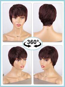 Short Pixie Cut Wigs For Women Glueless Wear And Go Wigs Heat Resistant Short Layered Wigs With Bangs Natural Looking Synthetic Full Wigs With Bangs: Beginner-Friendly Synthetic Wig