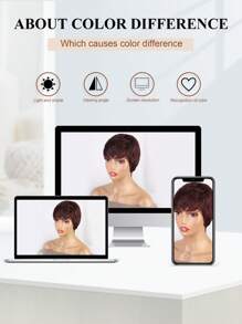 Short Pixie Cut Wigs For Women Glueless Wear And Go Wigs Heat Resistant Short Layered Wigs With Bangs Natural Looking Synthetic Full Wigs With Bangs: Beginner-Friendly Synthetic Wig