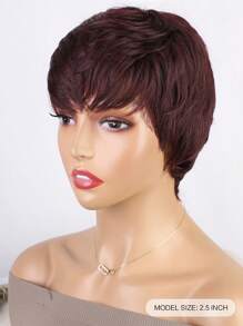 Short Pixie Cut Wigs For Women Glueless Wear And Go Wigs Heat Resistant Short Layered Wigs With Bangs Natural Looking Synthetic Full Wigs With Bangs: Beginner-Friendly Synthetic Wig