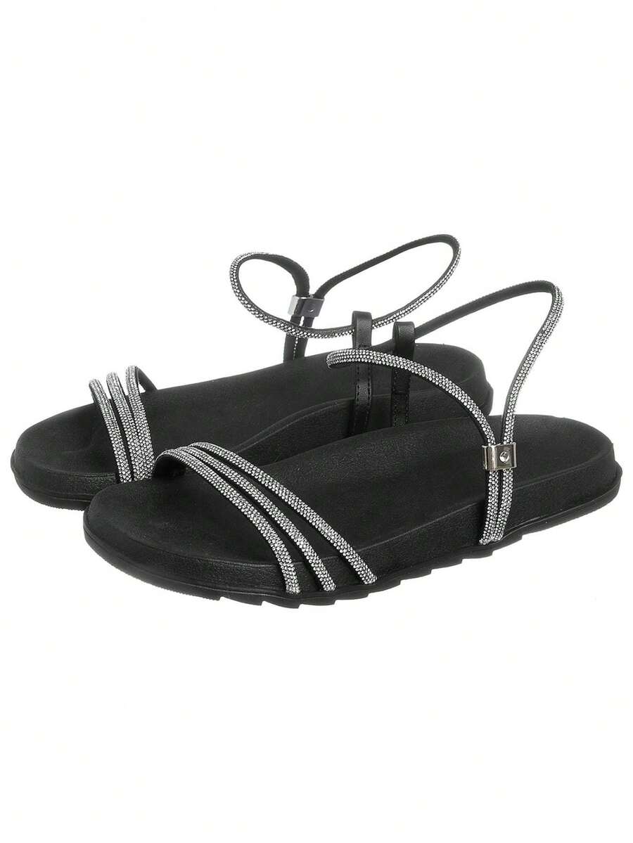 Women Flat Sandals - màu đen - Xem 1