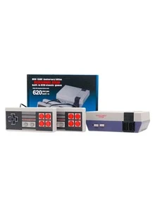 Consola de juegos retro, salida AV para consola NES de videojuegos clásicos integrados, videojuegos clásicos para NES, 8 bits - Negro - Ver 2