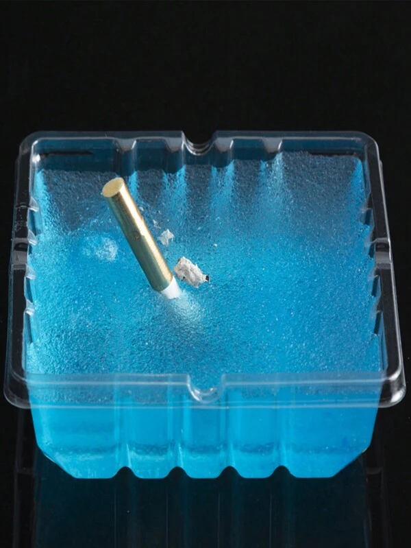 Disposable ashtray can be soaked in hair balm. Household car ashtray