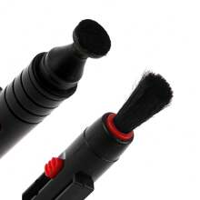 三合一黑色清洁套装，包含吹气球、气泵、镜头清洁笔、清洁布、清洁刷，适用于相机、电脑键盘、电视、手机屏幕清洁，通用耳机清洁笔，手机清洁工具 - 黑色 - 查看 5