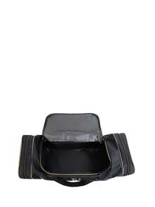 1入旅行袋,大容量收納衣服,適用於旅行、搬家、住宿、住院。材質:聚酯纖維。簡約而時尚,男女學生皆適用。 - 黑色 - 查看 6