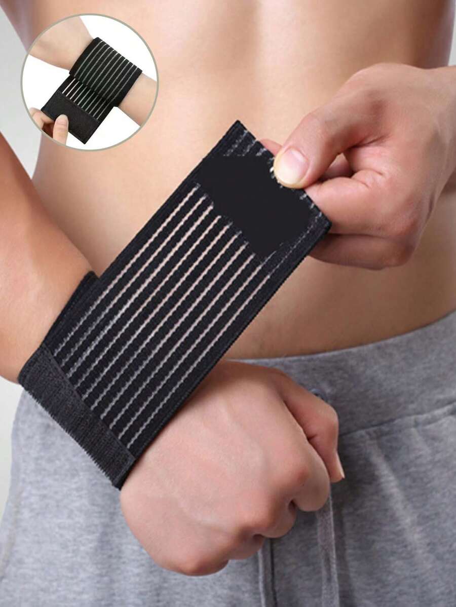 Dây đeo cổ tay họa tiết sọc nam - màu đen - Xem 1