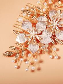 Trang trí trên đàu của cô dâu - Vàng - Xem 5