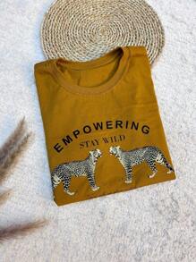 Women T-Shirts - màu nâu - Xem 2