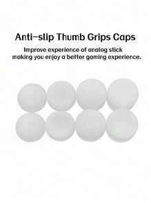 1 个 PS4 控制器盖 + 8 个操纵杆盖套装，防滑、防汗、防刮擦全面保护，增强游戏体验和操作感 - 無色 - 查看 4