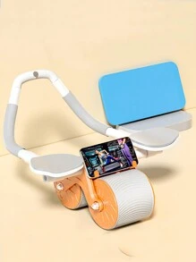 Multicolor Abdominal Wheel With Elastic Resistance Band Set - Orange - View 1