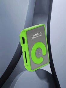 Clip-on Portable Mp3 Player With Mirror Finish And C Key, Supports Up To 8gb Memory Card - Green - View 1
