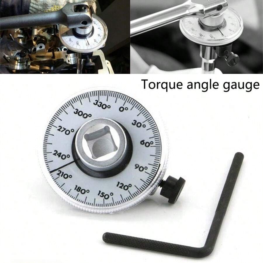 Torque Angle Gauge Wrench Adaptor Meter Pointer Dial Kilogram Scale Torque Graduated Ruler - White - View 1