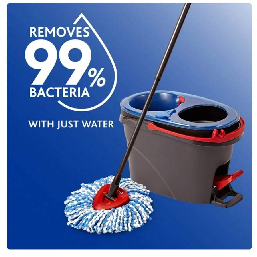 New Easy Wring Rinse Clean Spin Mop and Bucket System, HandsFree