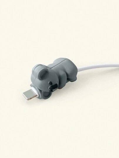 Cartoon Koala Apple Datenkabel Schnittstelle Schutz, Anti-Knick Silikon Ladeschutz