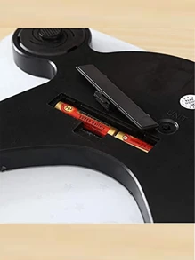 1只0.2-180kg電子厚化鋼化玻璃和lcd顯示器,個人浴室體重計,人體重量數字秤,體重機 - 黑色 - 查看 5