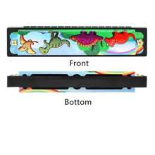 16孔口琴樂器,兒童音樂玩具,小型豎琴 - 彩色 - 查看 6