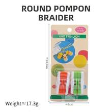 Portable Essential Pom Pom Making Tool Fluff Ball Weaver Needle Craft Home DIY Knitting Wool Home Tools - Multicolor - View 2