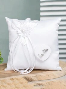 1 Cojín De Boda Para Anillos - Blanco - Ver 1
