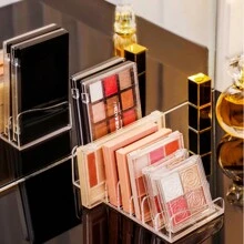 梳妝台化妝品收納盒,眼鏡組織者,化妝架,桌面抽屜隔板收納盒,透明化妝品眼影收納盒 - 無色 - 查看 9