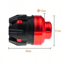 1對紅色防滑墊 - 紅色 - 查看 3