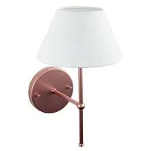Wall Sconce Bedside Lamp Bedroom Or Hallway With Dome Cotton Fabric Bivolt - 粉色 - 查看 4