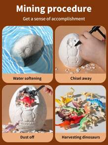 1 Box Archaeology - Super Large Dinosaur Egg (Random) - Light Grey - View 4