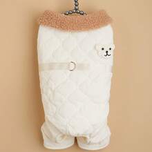 Fashionable Pet Four-legged Coat, Thick Windproof Warm Knitted Jacket With Teddy Dog Fur Collar, For Cats And Dogs Winter Clothing - Green - View 9