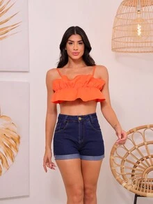 Women Tank Tops & Camis - 橘色 - 查看 2