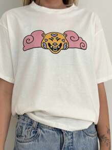 Women T-Shirts - 香檳色 - 查看 2