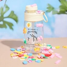 4 套冰箱贴、水杯贴、现代混色随机 3D 可爱动物装饰、适合 DIY - 彩色 - 查看 2