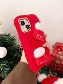 Funda De Teléfono Anti-caída Con Patrón De Árbol De Navidad - Verde - Ver 8