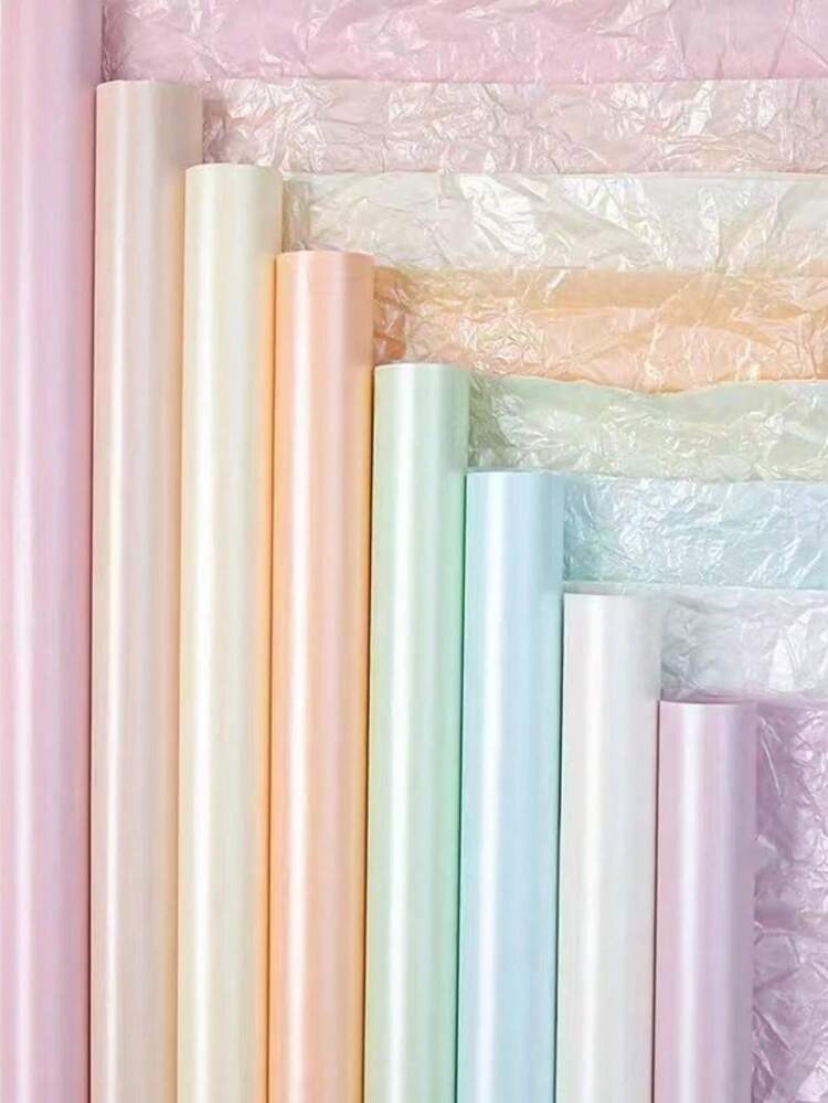 5pcs]Flower Wrapping Paper Gift Wrapping Paper Gold Edge Jelly Wrapping Paper Paper Baking Wrapping I.1073115147 - View #6