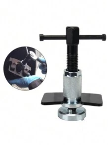 1入組汽車碟式煞車鉗活塞旋轉工具套件,適用於更換煞車片、撤回活塞及維修輪缸 - 銀色 - 查看 1