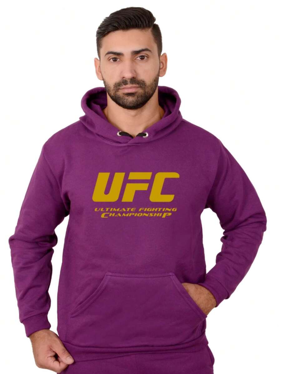 Men Sweatshirts - 紫色 - 查看 1