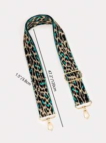 Correas de bolso para bolsos bandolera, correa para asas de bolso, accesorios de bolso, correa de hombro ajustable, accesorios DIY, correa de hombro de repuesto ajustable, estampado de leopardo elegante