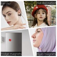 6pcs Multifunctional Magnetic Brooch, Scarf Pin, Collar Clip With Buckle For Women - Multicolor - View 4