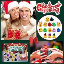 Christmas Rubber Duck Advent Calendar & Mystery Box Toy, 24pcs/box Creative Surprise Toy