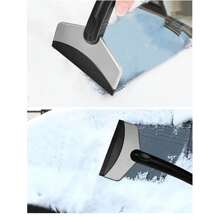 Car Ice Scraper Snow Shovel, Car Windshield Car Defrost Snow Remover Cleaning Tool Winter Car Accessories - Black - View 4