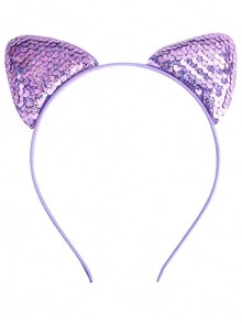 4pcs/set Child Sequin Cat Ears Headband Hair Accessories - Multicolor - View 8