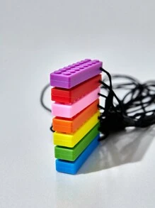 1 件可爱动物形状婴儿牙胶，帮助宝宝快乐出牙，小狮子出牙手套玩具，锻炼抓握能力，舒缓情绪，出牙环咀嚼棒，防止吮吸拇指，柔软硅胶牙胶，可煮沸，颜色可选 - 彩色 - 查看 2