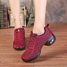 大尺碼女士舞蹈鞋,柔軟鞋底,增高效果,廣場舞鞋