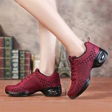 大尺碼女士舞蹈鞋,柔軟鞋底,增高效果,廣場舞鞋